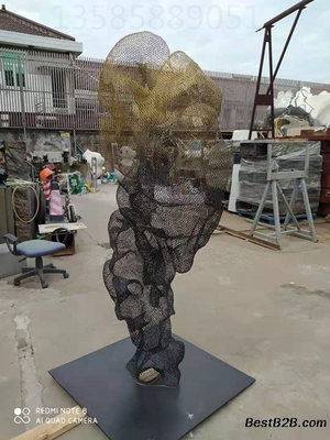 九江室內外不銹鋼假山雕塑與網格鏤空山雕塑制作工廠探析